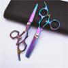 5.5 inch Hair Cutting Scissors Shears Kit, Professional Hair Scissors, Extremely Sharp Blades, Salon Razor Edge Scissor, Japanese 440C Stainless Steel, for Barber, Salon, Men, Women, Kids,Pets view 1