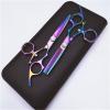 5.5 inch Hair Cutting Scissors Shears Kit, Professional Hair Scissors, Extremely Sharp Blades, Salon Razor Edge Scissor, Japanese 440C Stainless Steel, for Barber, Salon, Men, Women, Kids,Pets view 2