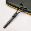 5.5 inch Hair Cutting Scissors Shears Kit, Professional Hair Scissors, Extremely Sharp Blades, Salon Razor Edge Scissor, Japanese 440C Stainless Steel, for Men Women Pets Home view 3