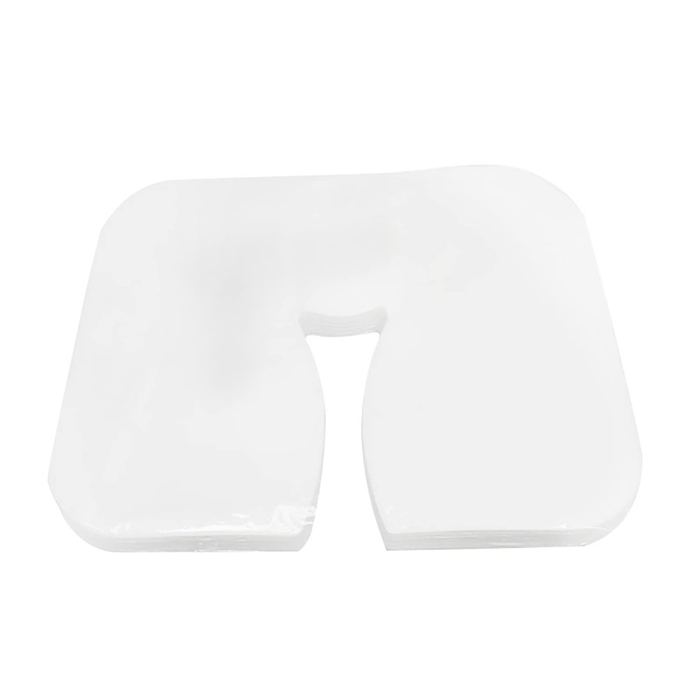 keeda 200 PCS Disposable Face Cradle Covers for Massage Table, U-Shaped Massage Pillow Covers Universal Size Face Cradle Covers for Massage Chairs (Pack of 2)