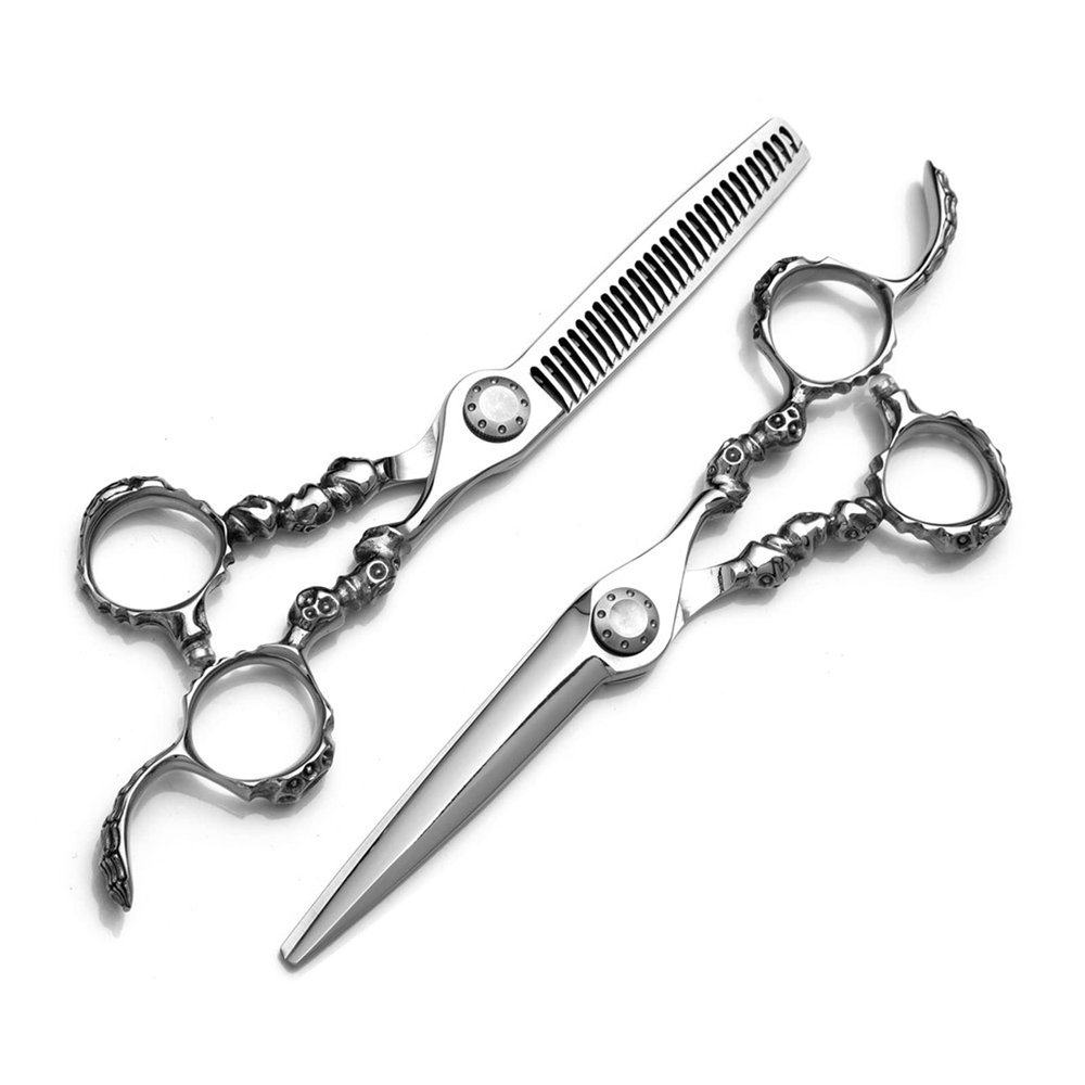 5.5 inch Hair Cutting Scissors Shears Kit, Professional Hair Scissors, Extremely Sharp Blades, Salon Razor Edge Scissor, Japanese 440C Stainless Steel, for Barber, Salon, Men, Women, Pets