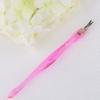 3 pack of Cuticle Cutter,Stainless Steel Cuticle Trimmer Remover Pusher Dead Skin Callus Removal Fork (Pink) view 4