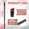 meekoo 150 Pcs Eyebrow Tint Disposable Angled Eyebrow Brushes Eyeliner Makeup Soft Cosmetic Blending Slanted Disposable Concealer Eyeshadow Brushes for Women Girl, Black view 2