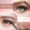 meekoo 150 Pcs Eyebrow Tint Disposable Angled Eyebrow Brushes Eyeliner Makeup Soft Cosmetic Blending Slanted Disposable Concealer Eyeshadow Brushes for Women Girl, Black view 3