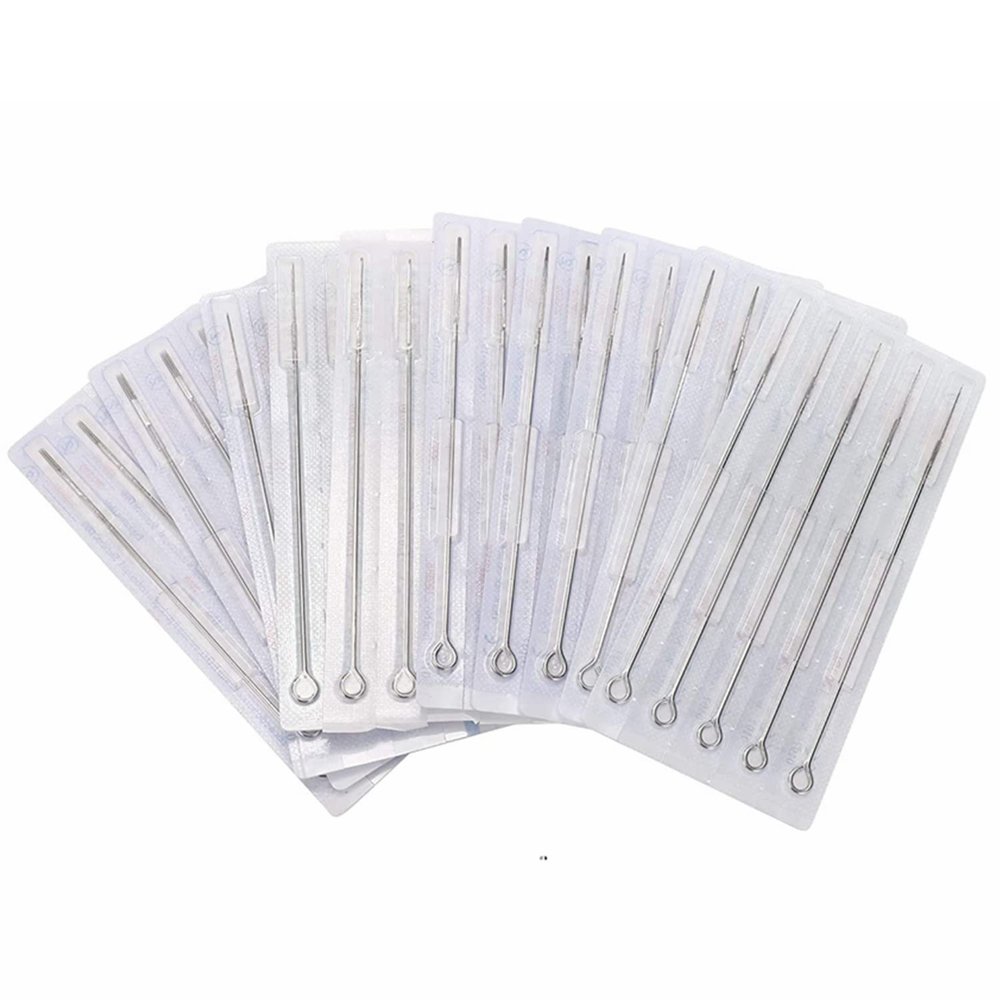 Tattoo Needles Set,DOWEI 100PCS Disposable Mix Tattoo Needles Size Round Liner 3RL 5RL 7RL 9RL Round Shader 3RS 5RS 7RS 9RS,5M1 7M1 for Tattoo Machine Kits