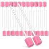 250 Pcs Disposable Oral Cotton Pink Cotton Swabs Sents Disposable Oral Care Swabs Teeth Cleaning Swabs Sponges Toothpicks Elderly Care Products Swabs Sponge Swabs Baby view 1