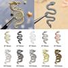 SILPECWEE 50pcs 3D Snake and Dragon Nail Charms, 3D Nail Art Charms Alloy Nail Jewels Two-Headed Nail Snake Charms for Nails DIY Nail Decorations Salon Accessories view 2