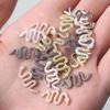 SILPECWEE 50pcs 3D Snake and Dragon Nail Charms, 3D Nail Art Charms Alloy Nail Jewels Two-Headed Nail Snake Charms for Nails DIY Nail Decorations Salon Accessories view 4