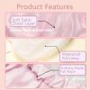 3 PCS Shower Cap for Women - Large Reusable Waterproof Shower Bath Caps,Double Layer Hair Cap Hat for Long and Thick Hair EVA Lined,Shower Cap for Women Men Ladies Spa Salon (White+Pink+Purple) view 4