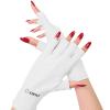 AIRSEE Premium UPF 50+ UV Protection Gloves for Gel Manicures - Fingerless Design for Professional Solon & Home Use, Anti UVA/UVB, Breathable Cool Tech Gloves for UV Lamp & Sun Protection (White) view 1