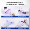 AIRSEE Premium UPF 50+ UV Protection Gloves for Gel Manicures - Fingerless Design for Professional Solon & Home Use, Anti UVA/UVB, Breathable Cool Tech Gloves for UV Lamp & Sun Protection (White) view 4