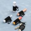 Homakover 12 Pack Compact Clip-On Lipstick Holder Keychain, Lip Balm Sleeves with Clip, Fits Most Standard Lip Balm,Tight-Knit Elastic Lip Balm Keychain Holder (Black) view 3