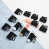 Homakover 12 Pack Compact Clip-On Lipstick Holder Keychain, Lip Balm Sleeves with Clip, Fits Most Standard Lip Balm,Tight-Knit Elastic Lip Balm Keychain Holder (Black) view 4