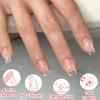 600PCS Extra Short Coffin Soft Gel Nail Tips, SINOKAME Wide Nail Tips Extra Short Clear Glue ON Acrylic Press On Fake Nails, Soak off Gel Nail Extension DIY Home Salon,12 Sizes view 4