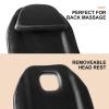Artist hand Facial Tattoo Chair Massage Bed Salon Lash Chair for Eyelash Extensions Tattoo Table Salon Chair with Trays (Black 1) view 4
