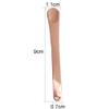 3 Pieces Alloy Makeup Spatula Eye Cream Spoon Beauty Scoop Mini Spoon Makeup Beauty Spoons Mini Cosmetic Skincare Spatula for Cream Lotions, 3.54 x 0.43 inches, Rose-Gold view 2
