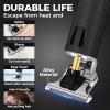 candyfouse Professional Beard Trimmer for Men, Hair Clippers with 4 Limit Combs, Cordless Rechargeable with LCD Display, Approaching Zero Gapped Cutting Grooming Kit view 3