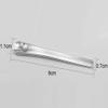 3 Pieces Alloy Makeup Spatula Eye Cream Spoon Beauty Scoop Mini Spoon Makeup Beauty Spoons Mini Cosmetic Skincare Spatula for Cream Lotions, 3.54 x 0.43 inches, Silver view 3