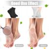 Janmercy 3 Pairs Aloe Socks Moisturizing Spa Infused Gel Sleeping Fuzzy Dry Feet Non Slip Lotion Socks for Women Men Repairing Softening Dry Cracked(Black, Dark Gray, Light Gray) view 4