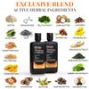 Biotin Hair Growth Shampoo and Conditioner Set for Men and Women - Thickening Treatment for Thinning Hair - Natural and Vegan DHT Blocker for Hair Loss - Caffeine, Saw Palmetto, Niacin, Argan Oil view 2