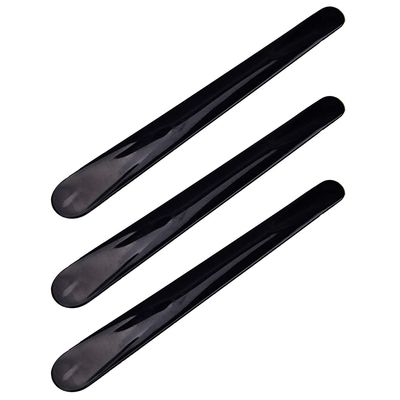 20Pcs Plastic Mask Stirring Spatula Mini Cosmetic Spatula Mask Stick Makeup Spatula Eye Cream Spoon Beauty Scoop Makeup Mini Cosmetic Skincare Spatula for Home Salon, 4.2 x 0.51 Inch, Black