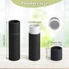 BOSMIOW 20Pcs 7g Paperboard Lip Balm Tubes Lipstick Containers Round Refillable Kraft Containers for Solid Ointment Deodorant Sample Vial DIY Cosmetic Storage,Push-Up Style,Black view 2