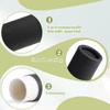 BOSMIOW 20Pcs 7g Paperboard Lip Balm Tubes Lipstick Containers Round Refillable Kraft Containers for Solid Ointment Deodorant Sample Vial DIY Cosmetic Storage,Push-Up Style,Black view 3