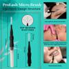 100pcs Mini Spooly Brow Lifter Brush with Cap - 3R Factory Precision Brow Spoolie for Eyebrow Laminating, Comb with Detail Spoolie Brush view 2