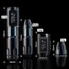 Ambition MARS-U Wireless Tattoo Machine with Adjustable Stroke - Rotary Cartridge Tattoo Machine Pen with 1800mAh Power Coreless Motor Digital LED Display for Professional Tattoo Artist Black view 2