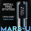 Ambition MARS-U Wireless Tattoo Machine with Adjustable Stroke - Rotary Cartridge Tattoo Machine Pen with 1800mAh Power Coreless Motor Digital LED Display for Professional Tattoo Artist Black view 3