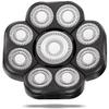 Magnetic Head Shaver Replacement Heads 7 Double Ring Waterproof Rotary Razor Blades for Bald Men Compatible with freebird wyklaus shpavver & Other Brands(black9) view 1
