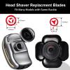 Magnetic Head Shaver Replacement Heads 7 Double Ring Waterproof Rotary Razor Blades for Bald Men Compatible with freebird wyklaus shpavver & Other Brands(black9) view 2