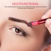 Lurrose 3Pcs 4D Hair Brow Stamp Brush, Multi Function Eyebrow Brush Set Square Angled Eyebrow Brush for Filling Eyebrows and Concealer view 3