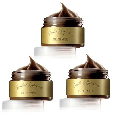 Pro-Herbal Refining Peel-Off Facial Mask, Herbal Refining Peel-Off Mask Cleansing Blackhead Remover Mask, Clean Pores Shrink Facial Care Face Skincare Mask, Peel Off Mask, Deep Cleansing Mask (3 PCS)