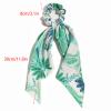 Furling Pompoms 5pcs Floral Printed Hair Scarf Scrunchies for Women Bow Hair Band Elastic Rubber Band with Long Tail Ponytail Holder Hair Accessories view 2