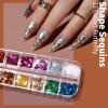 FANDAMEI Nail Art Kit, Nail Art Brushes Set, Nail Art Dotting Tools, Nail Stickers, Butterfly Nail Art Sequins, Nail Foils, Nail Art Flakes Iridescent, Rhinestones For Nails Design view 4
