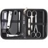 3 Swords Germany - brand quality 10 piece manicure pedicure grooming kit set fashion leather case in gift box, travel setMade by 3 Swords view 1