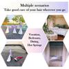 Munyee Hua Intimate Pube Hair Trimmer Set for Women with 3 Shapes, 3 Handy Razors, a Silk Storage Bag - Easy Operate Bikini Grooming Tool,Pubic Care Removal Scissors Accessories (Three Shaped Set) view 2
