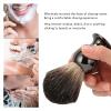 Pilipane Portable Shaving Brush with Stainless Steel Handle (Gun Color), Men's Shaving Brush, view 3
