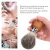 Pilipane Shaving Brush,Shaving Brush, Men Beard Shaving Brush Rubber Wooden Handle Facial Cleansing Foaming Trimmer Brush for Hair Salon view 3
