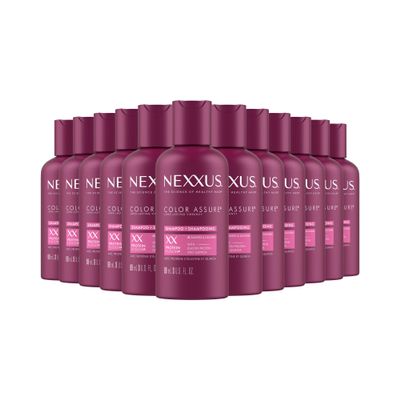Nexxus Hair Color Assure Sulfate Free Shampoo with ProteinFusion, 12 Count For Colored Treated Hair Color Shampoo 3 oz