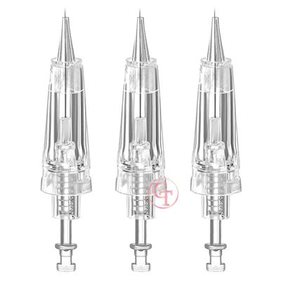 50pcs Permanent Makeup Tattoo Needle Cartridges Disposable T Shape Tattoo Needle for Digital Eyebrow/Lips/Eyeliner Tattoo Machine (0.3mm 1P)