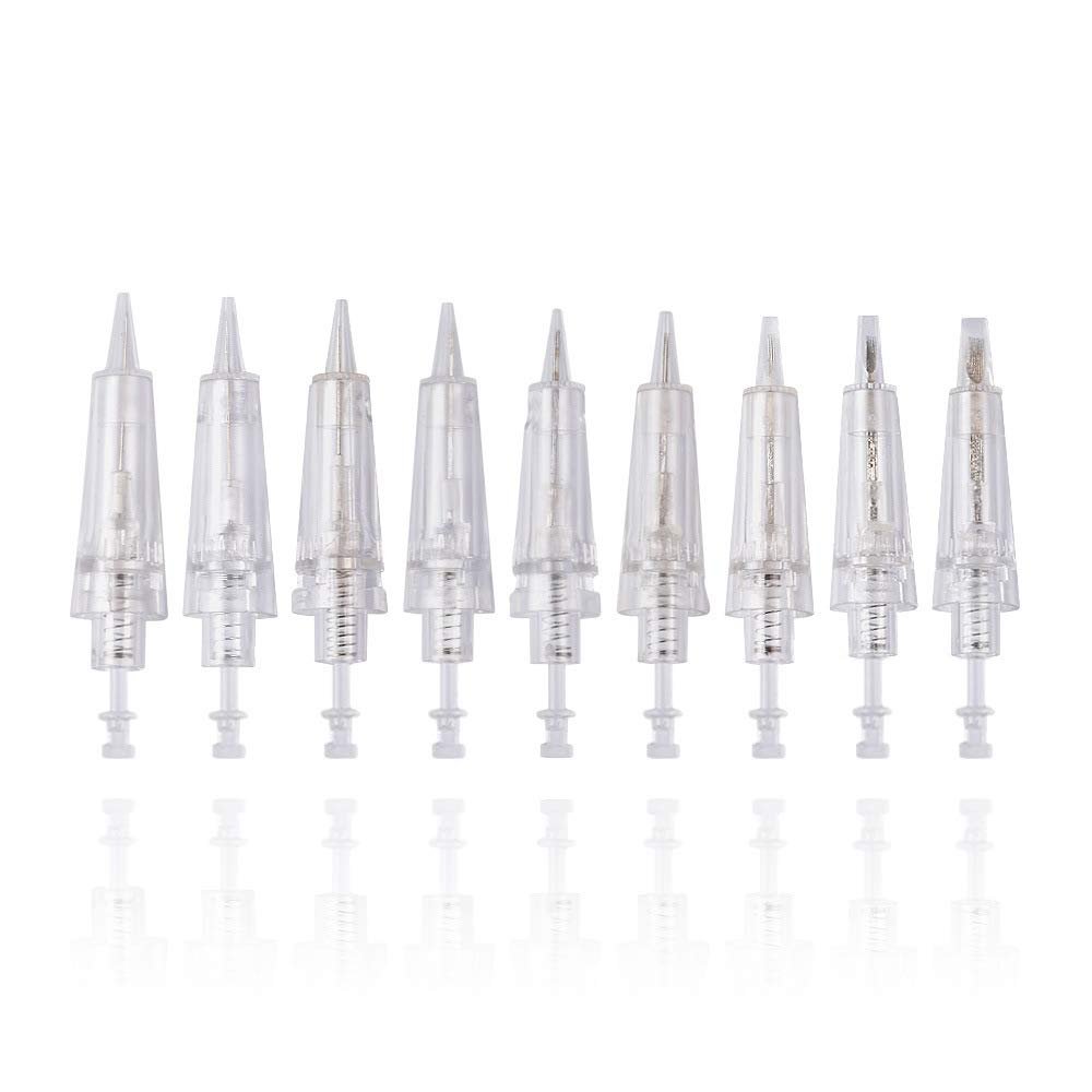 50pcs Permanent Makeup Tattoo Needle Cartridges Disposable T Shape Tattoo Needle for Digital Eyebrow/Lips/Eyeliner Tattoo Machine (3P)