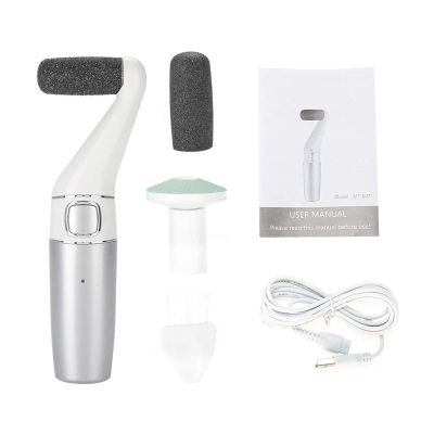 GIENEX Electric Callus Remover Foot File USB Rechargeable Pedicure Tools for Dry Cracked Dead Skin on Your Heels & Feet. Spa Quality Exfoliation. 3 Rollers
