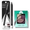 Bundle of Eyeshadow Palette by Almay, Longlasting Eye Makeup, Hypoallergenic, 040 Green Eyes, 0.1 Oz + Gel Eyeliner by Almay, Waterproof, Easy-to-Sharpen Liner Pencil, 110 Rich Black, 0.028 Oz