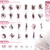 qiipii 3 Boxes Light Pink Nail Rhinestones 240 Multi-Shapes Flatback Big Gems Round Beads K9 Glass Stones Diamonds Jewels Nail Art Charms for Nails Face Eyes Makeup DIY Crafts Tumblers Bottles Clothes view 3