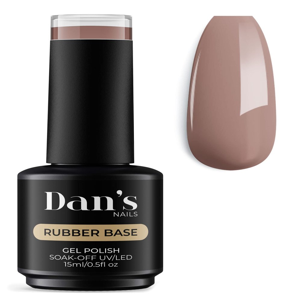 Dan's Nails Beige Paris Rubber Base Gel Coat Color | Soak off UV/LED Lamp, Professional Russian Manicure Nail Art