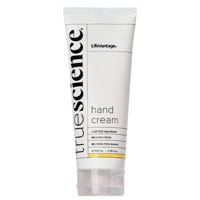 TrueScience Hand Cream (100ml) Nourishing Hydration for Dry Hands, with Shea Butter, Aloe Vera Juice, Sunflower Seed Oil, Vitamin Complex, and Nrf2 Actives in an Invigorating Citrus-Ginger Fragrance