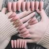 Press On Nails Medium Coffin Nude view 3