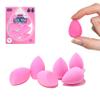 AOA STUDIO Collection MiNi Makeup Sponge Set Blender Latex Free and High-definition of 6 For Powder Cream Liquid, Super Soft Wonder Beauty Cosmetic 3 Tear Drop + Beveled Shape (Pink) view 1
